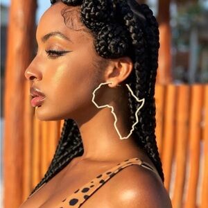 Big Africa hoop earrings